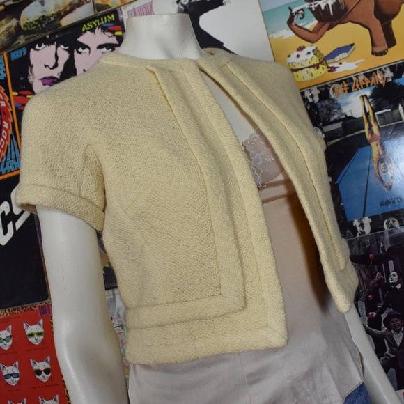 SOLD True Vintage 40s Bolero Cropped Shrug Jacket - Picture 2 of 7